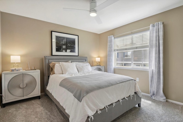16164 E Hinsdale Ave, Aurora, CO 80016 - bedroom featuring baseboards, carpet, and ceiling fan