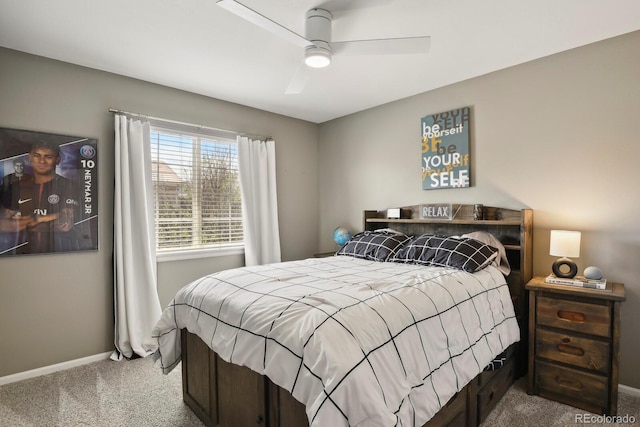 16164 E Hinsdale Ave, Aurora, CO 80016 - carpeted bedroom featuring baseboards and ceiling fan