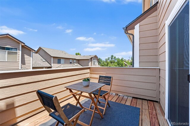 7600 W Coal Mine Ave Unit B, Littleton, CO 80123 - view of wooden deck