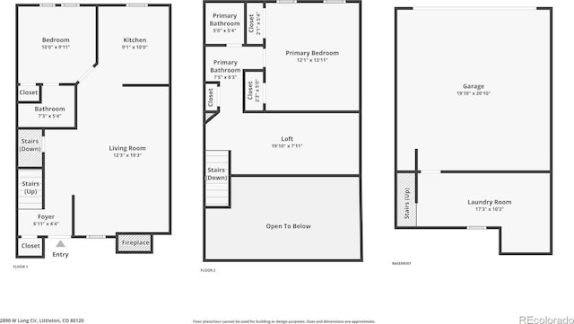 2890 W Long Cir Unit A, Littleton, CO 80120 - view of property floor plan