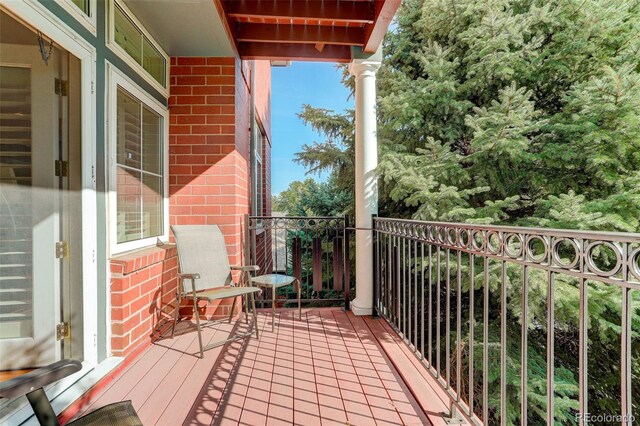 view of balcony