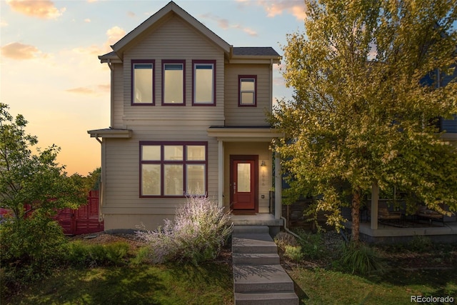 view of front of home