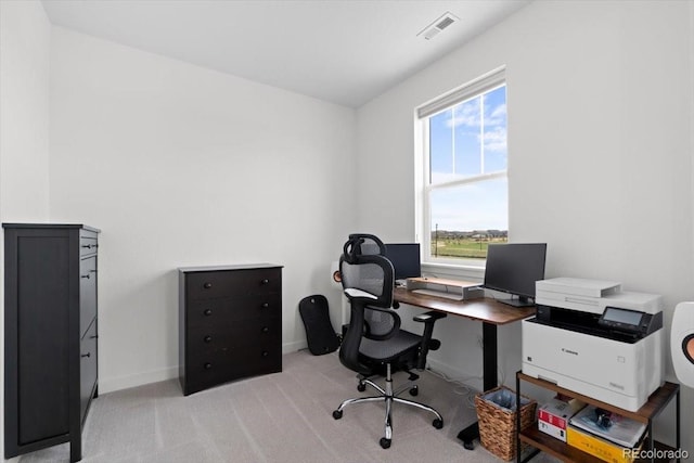 14601 Hudson St, Thornton, CO 80602 - home office featuring baseboards and light colored carpet