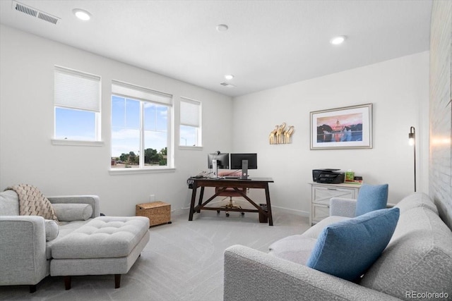 14601 Hudson St, Thornton, CO 80602 - office area with light colored carpet and recessed lighting