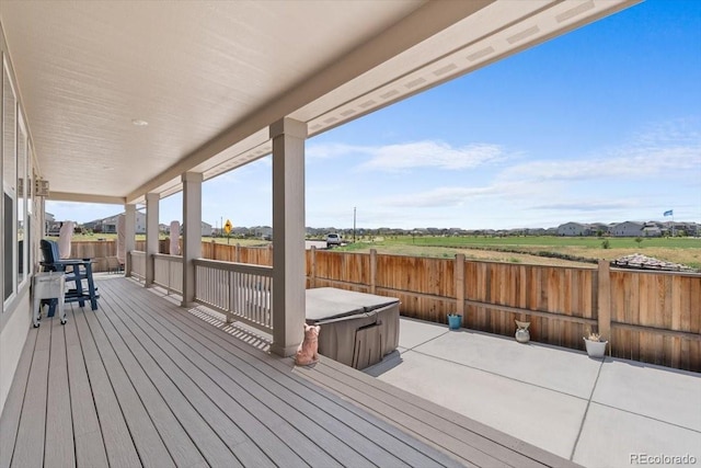 14601 Hudson St, Thornton, CO 80602 - wooden deck featuring a hot tub