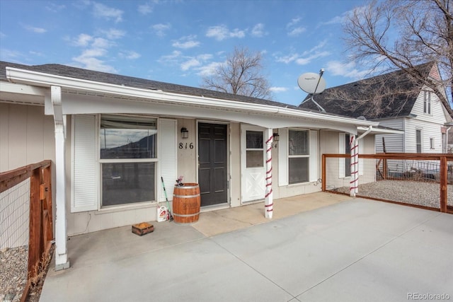 exterior space with a porch