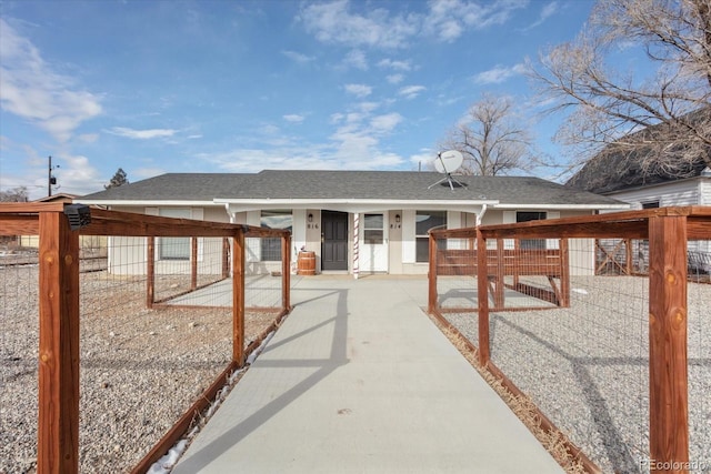 view of rear view of property