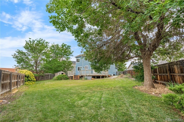 1741 W 131st Ct, Denver, CO 80234 - fenced backyard featuring a deck