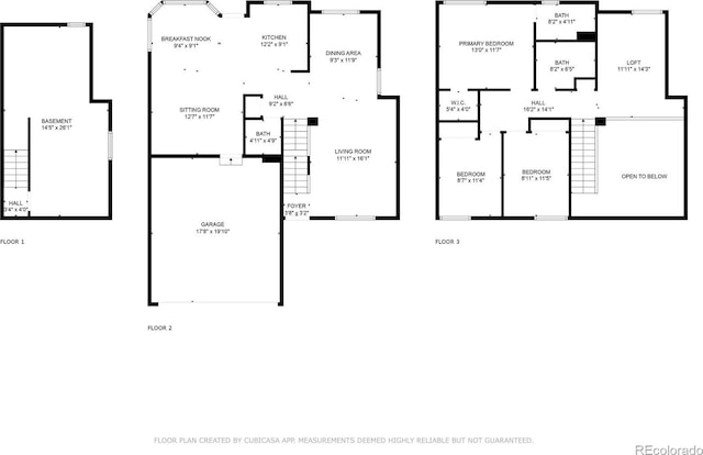 1741 W 131st Ct, Denver, CO 80234 - view of property floor plan