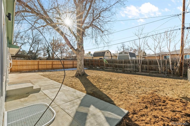 view of yard with a patio area