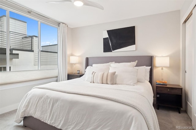 1284 Quitman St, Denver, CO 80204 - carpeted bedroom with a ceiling fan and baseboards