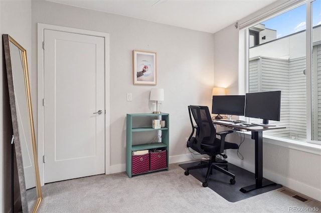 1284 Quitman St, Denver, CO 80204 - office area with baseboards and carpet