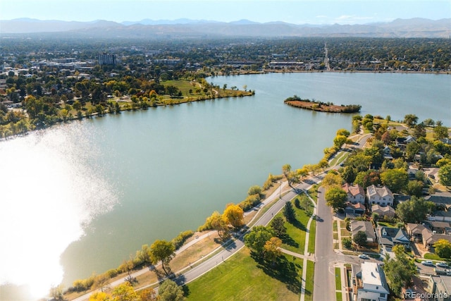 1284 Quitman St, Denver, CO 80204 - aerial view of a water and mountain view