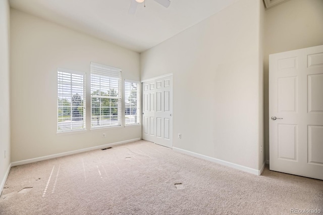 16550 Antero Cir, Broomfield, CO 80023 - unfurnished bedroom with carpet floors, a ceiling fan, and a closet