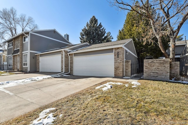 view of property exterior featuring a garage