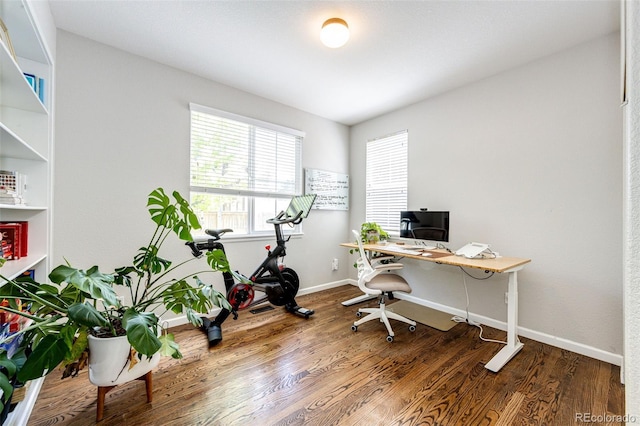 4970 Laurelglen Ln, Highlands Ranch, CO 80130 - office space featuring wood finished floors and baseboards