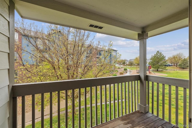 3262 E 103rd Dr Unit 1806, Thornton, CO 80229 - deck featuring a yard