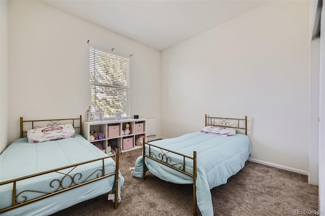 bedroom with carpet floors