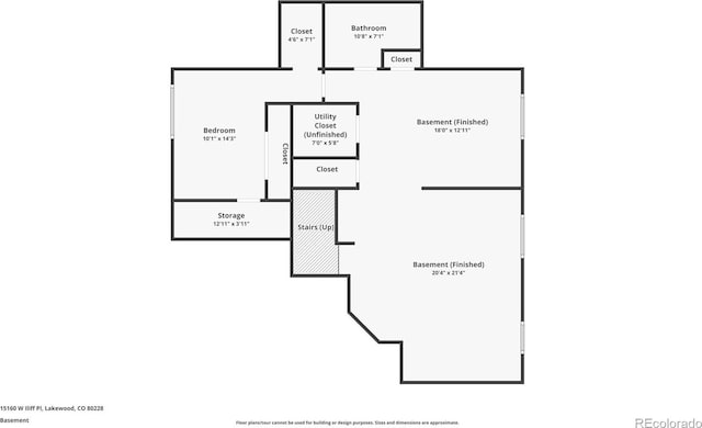 15160 W Iliff Pl, Lakewood, CO 80228 - view of property floor plan