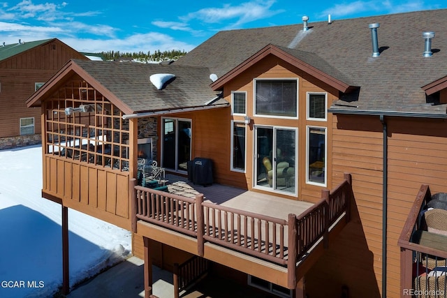 45 County Road 5223 Unit 25B, Tabernash, CO 80478 - back of house with roof with shingles and a wooden deck
