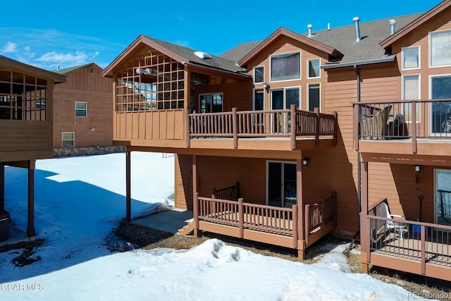 45 County Road 5223 Unit 25B, Tabernash, CO 80478 - snow covered rear of property with a balcony