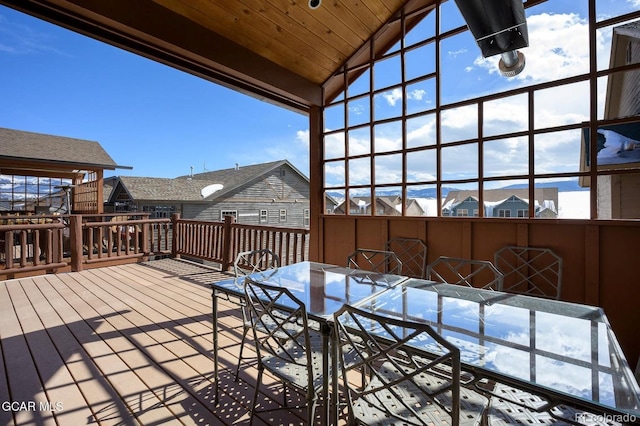 45 County Road 5223 Unit 25B, Tabernash, CO 80478 - wooden terrace featuring outdoor dining space