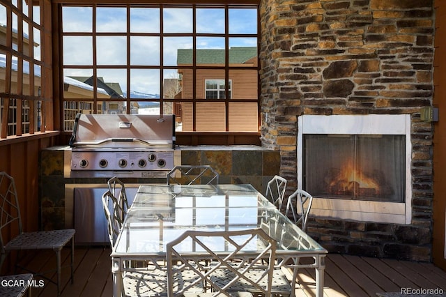45 County Road 5223 Unit 25B, Tabernash, CO 80478 - kitchen with hardwood / wood-style flooring and plenty of natural light