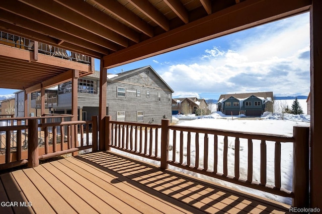 45 County Road 5223 Unit 25B, Tabernash, CO 80478 - snow covered deck featuring a residential view