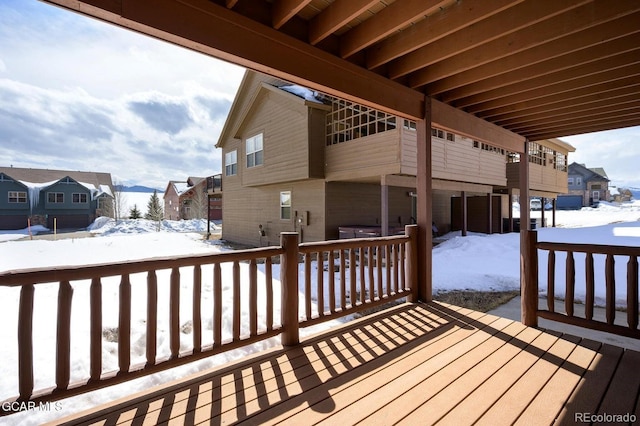 45 County Road 5223 Unit 25B, Tabernash, CO 80478 - snow covered deck with a residential view