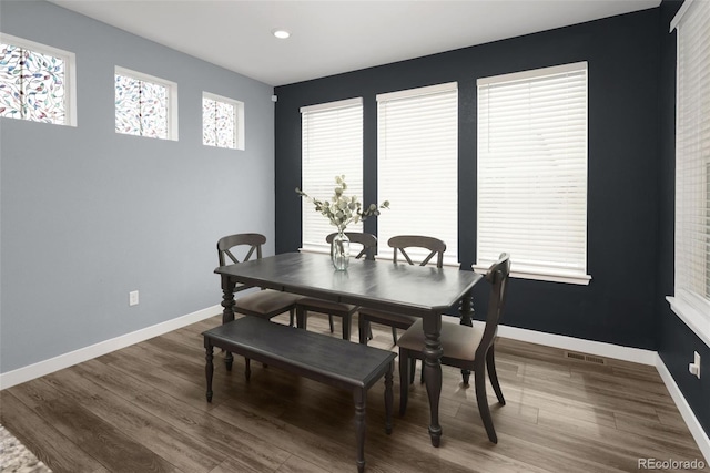 5128 Preserve Pl, Firestone, CO 80504 - dining room featuring wood finished floors and recessed lighting