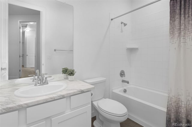 5128 Preserve Pl, Firestone, CO 80504 - bathroom featuring vanity and shower / tub combo with curtain