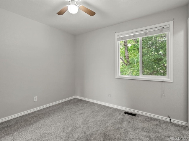 4858 S Quintero Cir, Aurora, CO 80015 - carpeted empty room featuring ceiling fan and baseboards