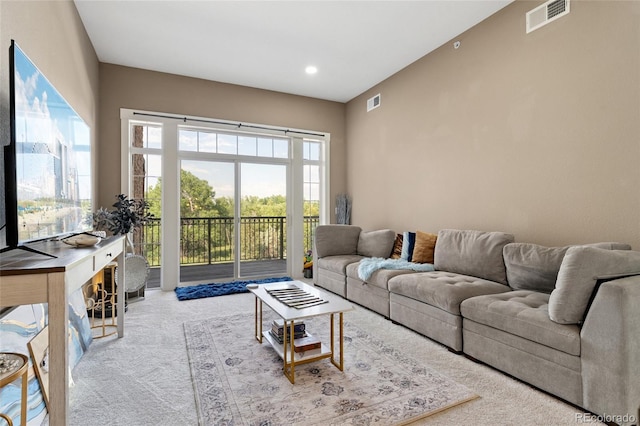 6000 W Floyd Ave Unit 214, Denver, CO 80227 - carpeted living room with recessed lighting