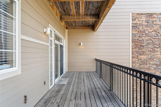6000 W Floyd Ave Unit 214, Denver, CO 80227 - view of wooden deck