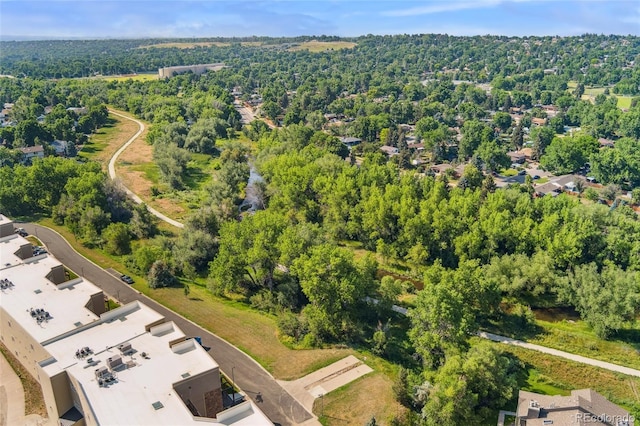6000 W Floyd Ave Unit 214, Denver, CO 80227 - aerial overview of property's location with a heavily wooded area