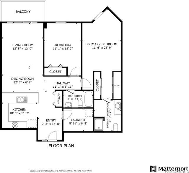 6000 W Floyd Ave Unit 214, Denver, CO 80227 - view of property floor plan