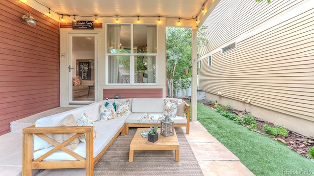 8367 Devinney St, Arvada, CO 80005 - view of patio / terrace featuring an outdoor hangout area