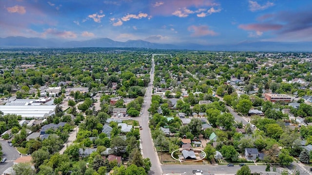211 E Emma St, Lafayette, CO 80026 - aerial view of residential area with a mountain backdrop