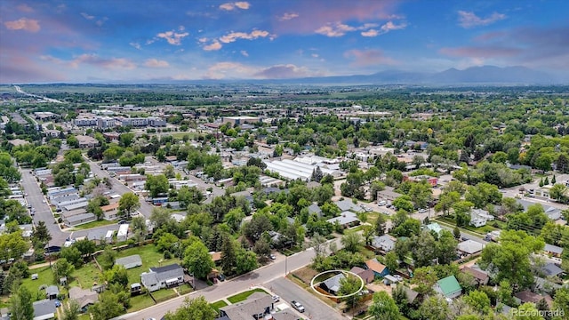 211 E Emma St, Lafayette, CO 80026 - drone / aerial view of a mountainous background