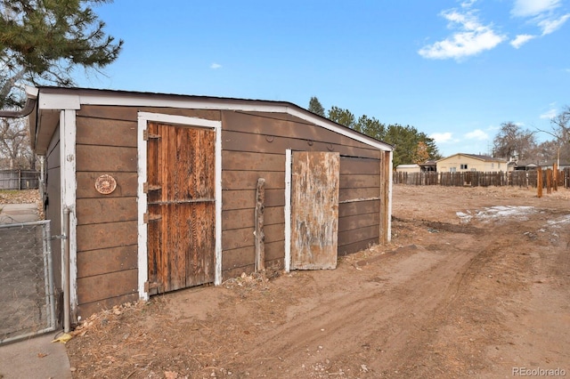 view of outdoor structure