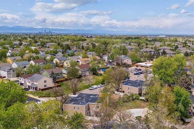 aerial perspective of suburban area