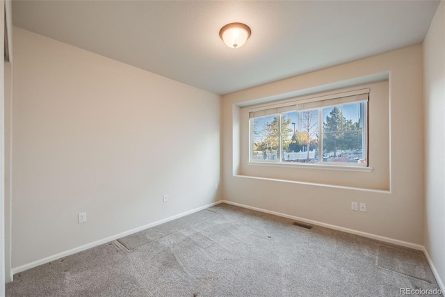 view of carpeted empty room