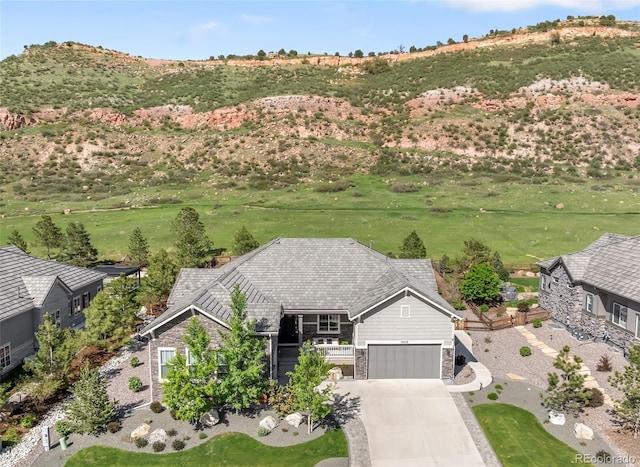4868 Hogback Ridge Rd, Morrison, CO 80465 - view of subject property with a mountain backdrop