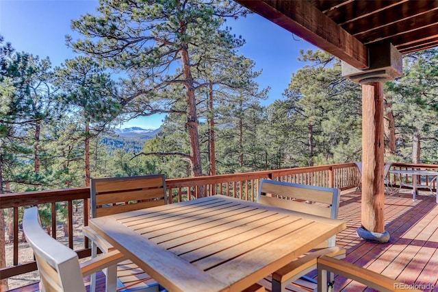 view of wooden terrace