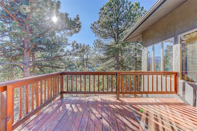 view of wooden terrace