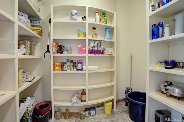 view of pantry