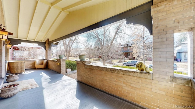 view of patio / terrace featuring covered porch