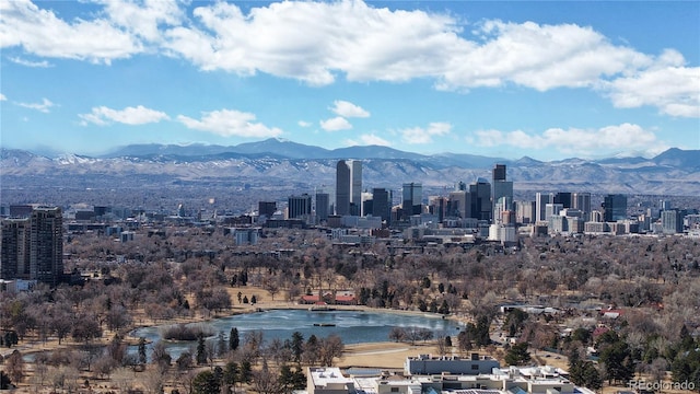 view of city with a mountain view