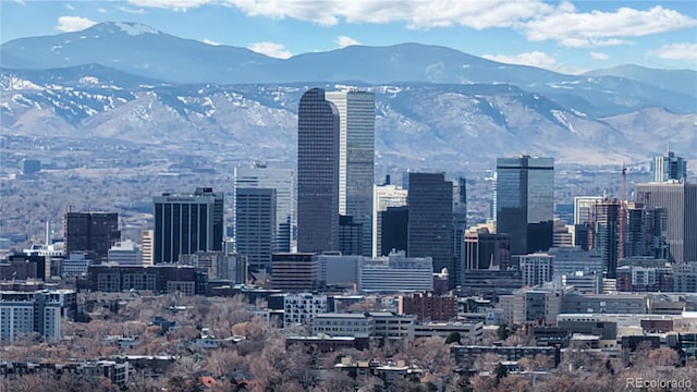 view of city with a mountain view