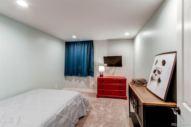 bedroom featuring carpet floors